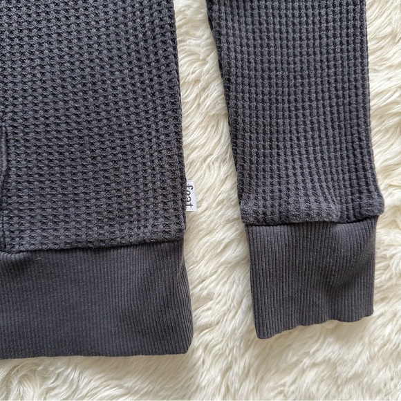 Feat Clothing Mens TreeCell Waffle Hoodie Long Sleeve Gray L - Picture 7 of 12